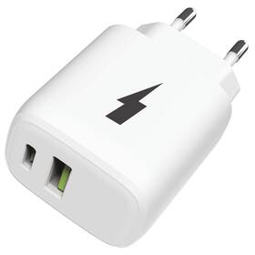 Nabíjačka do siete WG USB, USB-C PD, 30W (11376) biela