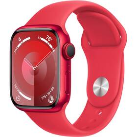 Inteligentné hodinky Apple Watch Series 9 GPS + Cellular 41mm hliníkové puzdro (PRODUCT)RED - (PRODUCT)RED športový remienok - S/M (MRY63QC/A)