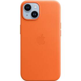 Kryt na mobil Apple Leather Case s MagSafe pre iPhone 14 - oranžový (MPP83ZM/A)