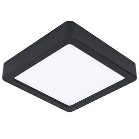 LED stropné svietidlo Eglo Fueva 5, štvorec, 16 cm, neutrálna biela (99255) čierne