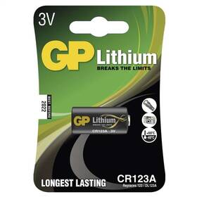 Batéria lítiová GP CR123A, blister 1ks (B1501)