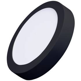 LED stropné svietidlo Solight CCT, prisadené, 18 W, 900 lm, okrúhle (WD172-B) čierne