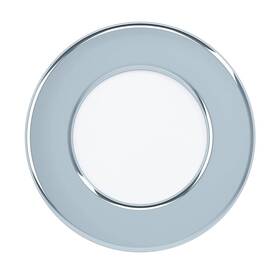 Vstavané svietidlo Eglo Fueva 5, kruh, 8,6 cm, teplá biela, IP44 (99204) chróm