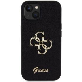 Kryt na mobil Guess Fixed Glitter 4G Metal Logo na Apple iPhone 15 (GUHCP15SHG4SGK) čierny