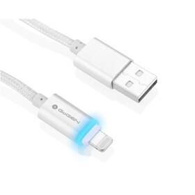 GoGEN USB/Lightning, 1m, oplietaný