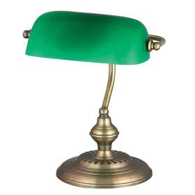 Stolná lampička Rabalux Bank 4038 (4038) zelená/bronzová