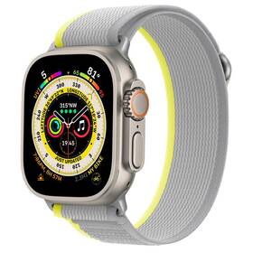 Remienok CubeNest Trail Loop na Apple Watch 42/44/45/Ultra 49 mm (B02N9L01) sivý/žltý - rozbalený - 24 mesiacov záruka
