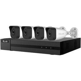 Kamerový systém HiLook IK-4142BH-MH/P(C), 4x kamery IPC-B121H 2.8mm, 1x NVR-104MH-D (301501557) čierny/biely