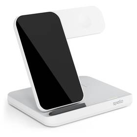 Bezdrôtová nabíjačka Spello by Epico 3in1 Wireless Charging Stand pre Samsung (9915101100159) biela