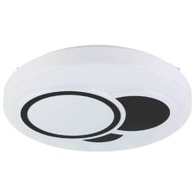 LED stropné svietidlo Eglo Espartaco, okrúhle (75644) čierne/biele