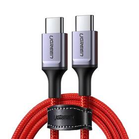 Kábel UGREEN USB-C/USB-C, 60W, 1m (60186) červený
