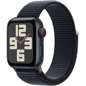 Inteligentné hodinky Apple Watch SE 2023 GPS + Cellular 44mm puzdro z tmavého atramentového hliníka - tmavo atramentový prievlečný športový remienok (MRHC3QC/A)