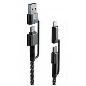 Swissten Kevlar 4v1, USB-C/USB, USB-C/Lightning, 1,5 m