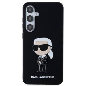 Kryt na mobil Karl Lagerfeld Liquid Silicone Ikonik NFT na Samsung Galaxy S24 (KLHCS24SSNIKBCK) čierny