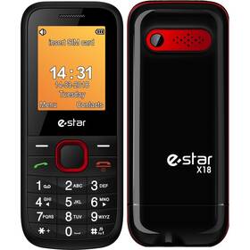 Mobilný telefón eStar X18 Dual Sim (EST000057) čierny/červený