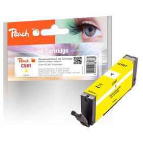 Cartridge Peach Canon CLI-518, 5,6 ml (320445) žltá