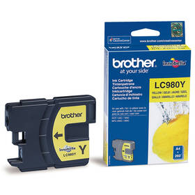 Cartridge Brother LC-980Y, 260 strán (LC980Y) žltá
