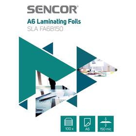 Laminovacie fólie Sencor SLA FA6B150 A6, 150mic, 100ks (45011729)