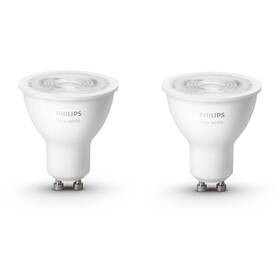 Inteligentná žiarovka Philips Hue Bluetooth 5,2W, GU10, White (2ks) (8719514340145)