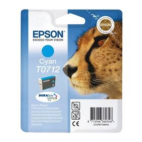 Cartridge Epson T0712, 5,5 ml (C13T07124011) azúrová farba