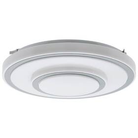 LED stropné svietidlo Eglo Pedroza, okrúhle (75655) strieborné/biele
