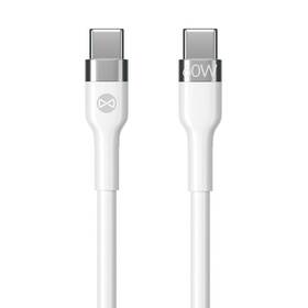 Kábel Forever Flexible USB-C/USB-C, 60W, 2m (GSM115428) biely