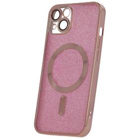 Kryt na mobil CPA Mag Glitter Chrome na Apple iPhone 15 (GSM175265) ružový