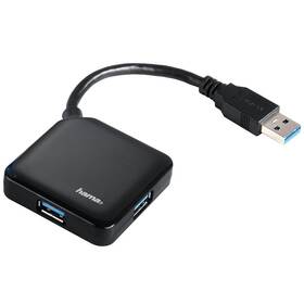 USB Hub Hama USB/4x USB 3.0 (12190) čierny