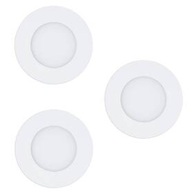 Vstavané svietidlo Eglo Fueva-Z, kruh, 8,5 cm, 3 ks (900099) biele - rozbalený - 24 mesiacov záruka