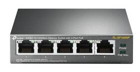 Switch TP-Link TL-SF1005P (TL-SF1005P) sivý
