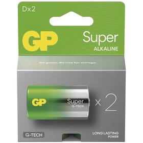 Batéria alkalická GP Super D (LR20), 2 ks (B01412)