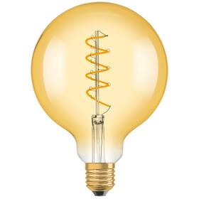 LED žiarovka Osram Vintage 1906 Globe 28 Filament 4W 820 Gold E27, teplá biela (4058075092136)