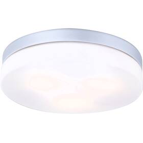 LED stropné svietidlo GLOBO Vranos, 30 cm (9007371174386) strieborné