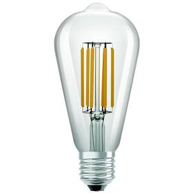 LED žiarovka Osram Classic Edison A Filament 3,8 W Clear E27, teplá biela (4099854009693)