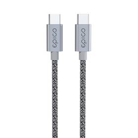 Kábel Epico USB-C/USB-C, 60W, 1,2m (9915141300018) sivý