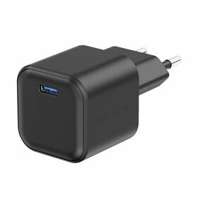 Nabíjačka do siete Swissten GAN 1x USB-C 35W PD (22070210) čierna