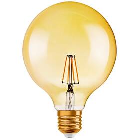 LED žiarovka Osram Vintage 1906 Globe 52 Filament 6,5 W 824 Gold E27, teplá biela (4058075809406)