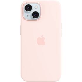 Apple Silicone Case s MagSafe pro iPhone 15 - světle růžový