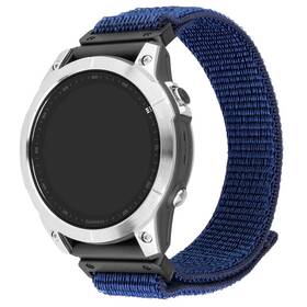 Remienok FIXED Nylon Sporty Strap na Garmin QuickFit 22mm (FIXNST2-QF22MM-DBL) modrý