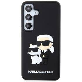 Kryt na mobil Karl Lagerfeld 3D Rubber Karl and Choupette na Samsung Galaxy S24 (KLHCS24S3DRKCNK) čierny