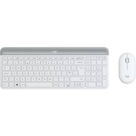 Klávesnica s myšou Logitech Wireless Combo MK470 Slim, US (920-009205) biela