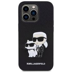 Kryt na mobil Karl Lagerfeld PU Saffiano Karl and Choupette NFT na Apple iPhone 14 Pro Max (KLHCP14XSANKCPK) čierny