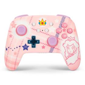 PowerA Enhanced Wireless Controller - Nintendo Switch - Super Mario Princess Peach Plaid