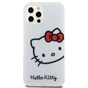 Kryt na mobil Hello Kitty IML Head na Apple iPhone 12/12 Pro (HKHCP12MHCKHST) biely