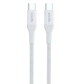 Kábel Epico USB-C/USB-C, PD 100 W, 0,3 m (9915141100005) biely
