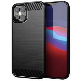 Kryt na mobil WG Carbon na Apple iPhone 12/12 Pro (8666) čierny