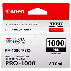 Cartridge Canon PFI-1000 PBK, 80 ml, foto čierna (0546C001)