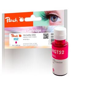 Cartridge Peach HP GT52, 8000 strán (320359) purpurová farba