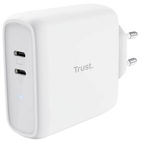 Sieťový adaptér Trust Maxo 65 W 2xUSB-C (25381) biely