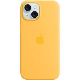 Kryt na mobil Apple iPhone 15 Silicone Case s MagSafe - paprskově žlutý (MWNA3ZM/A)